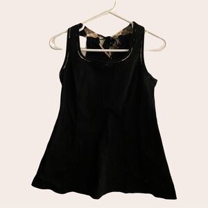 Black Burberry Activewear Tank Top